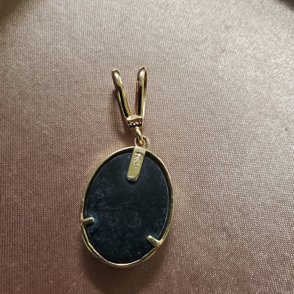 14k Gold Opal Mosaic Pendant - Picture 9 of 11